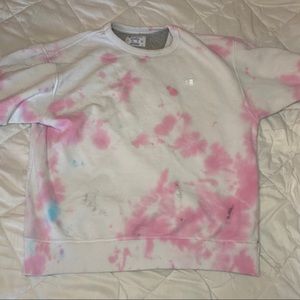 tie dye champion sweatshirt